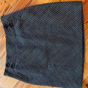 Ann Taylor Navy printed skirt.  Fully lined